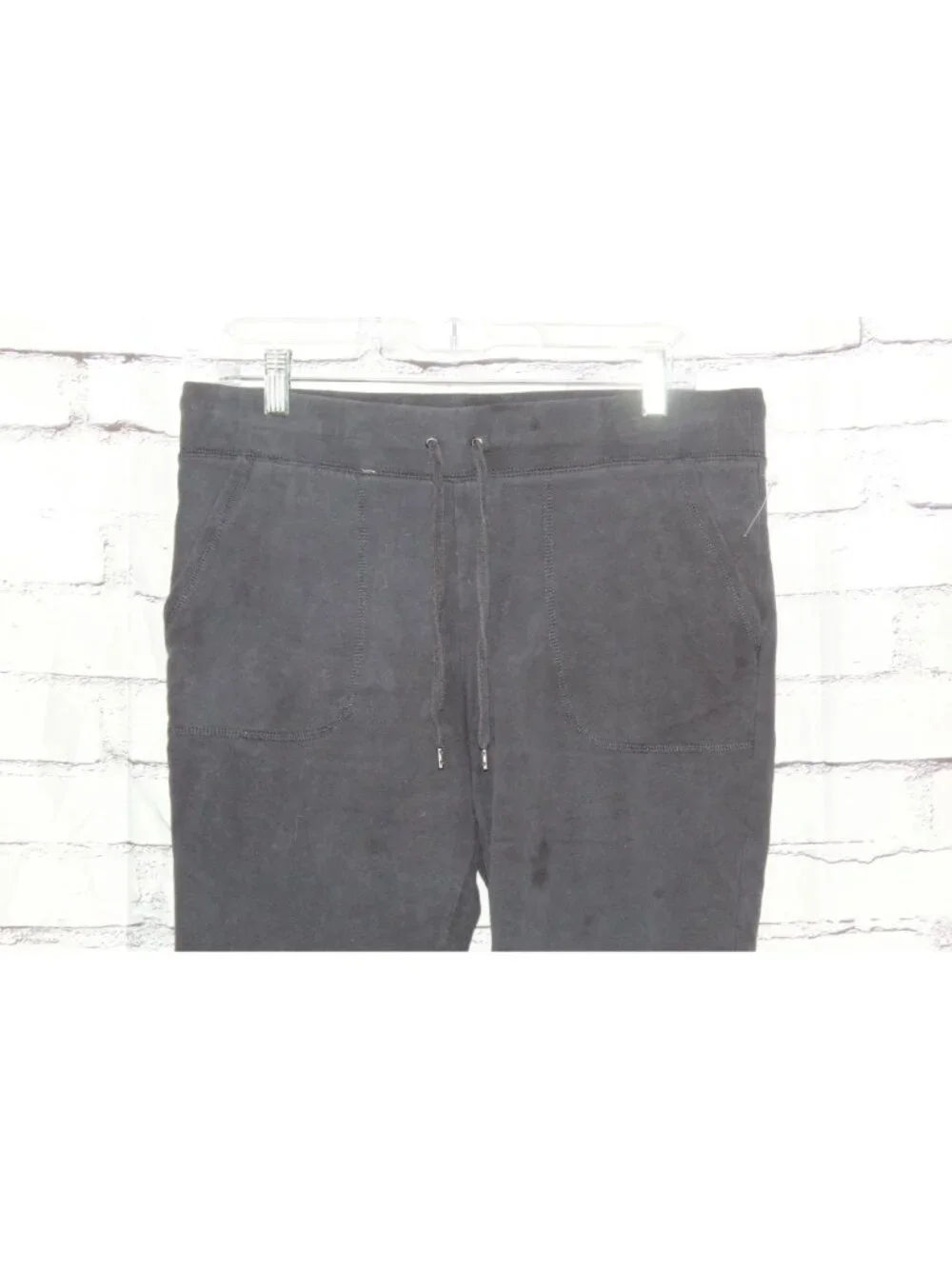LL Bean Ultrasoft Straight Leg French Terry Sweatpants Black Size S Pet